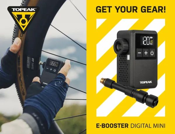 Topeak E-Booster Digital Mini-Pumpe