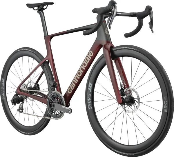 cannondale SuperSix EVO 3, (Gen.5) SRAM FORCE AXS, DT-Swiss ERC Carbon Laufräder, Farbe: Cherry Lacquer