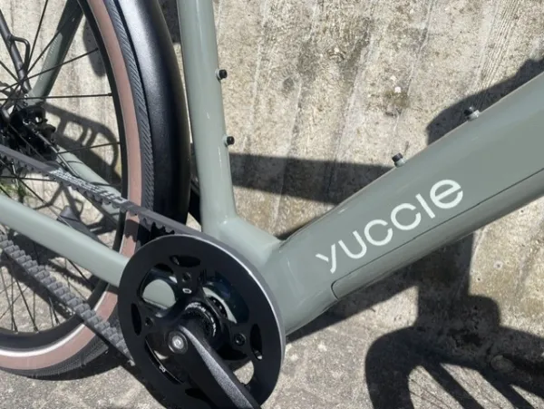 YUCCIE Junico Flow, dark sage , Bafang Heckmotor mit Zahnriemen, 360 Wh.