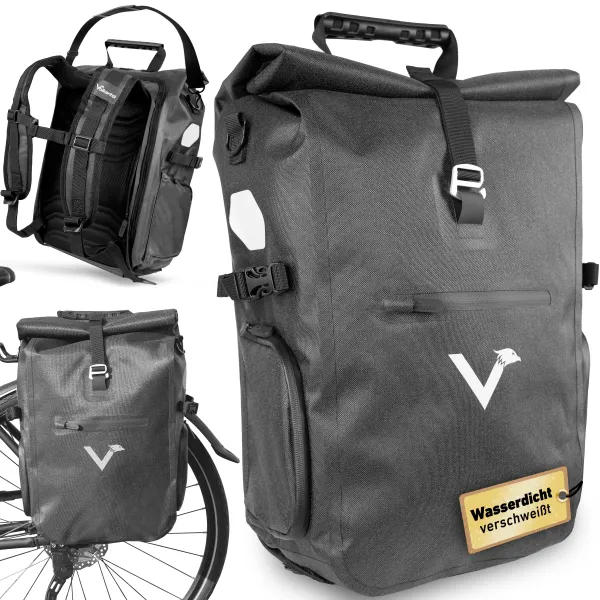 ValkPro Tasche /Rucksack 3in1, schwarz,
