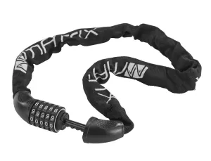 MATRIX Zahlen-Kettenschloss, 5-stellig, 90 cm, schwarz