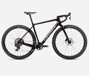 Orbea Terra M31eTEAM, Carbon-Gravelbike, SRAM Rival XPLR eTAP AXS, vine red carbon view