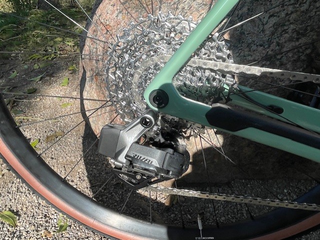 Orbea Terra M31eTEAM IX, SRAM RIVAL AXS 1x12, Lichen Green-Anthracite glitter